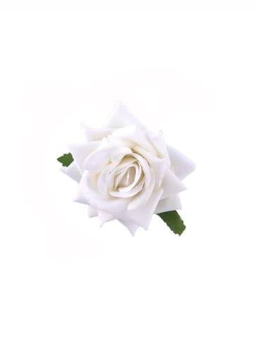 Floral / Flower U Pin in White color - CNB15928