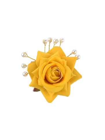 Floral / Flower U Pin in Yellow color - CNB15973