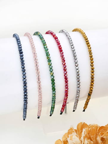 Fancy Crystal Hair Band in Assorted color - C7