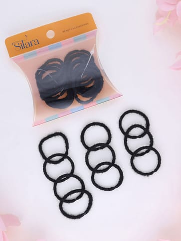 Plain Rubber Bands in Black color - THF631