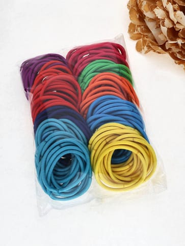 Plain Rubber Bands in Dark color - THF788