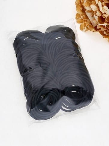 Plain Rubber Bands in Black color - THF790
