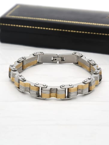 Men's Loose / Link Bracelet in Two Tone finish - THF1257