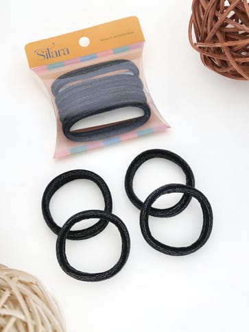 Plain Rubber Bands in Black & Grey color - THF1860