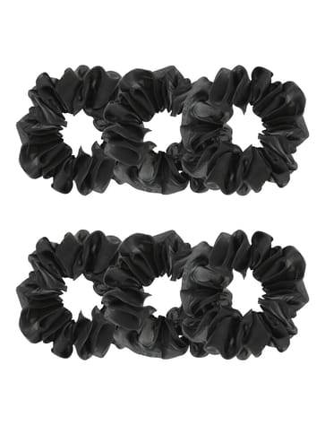 Plain Scrunchies in Black color - THF1893
