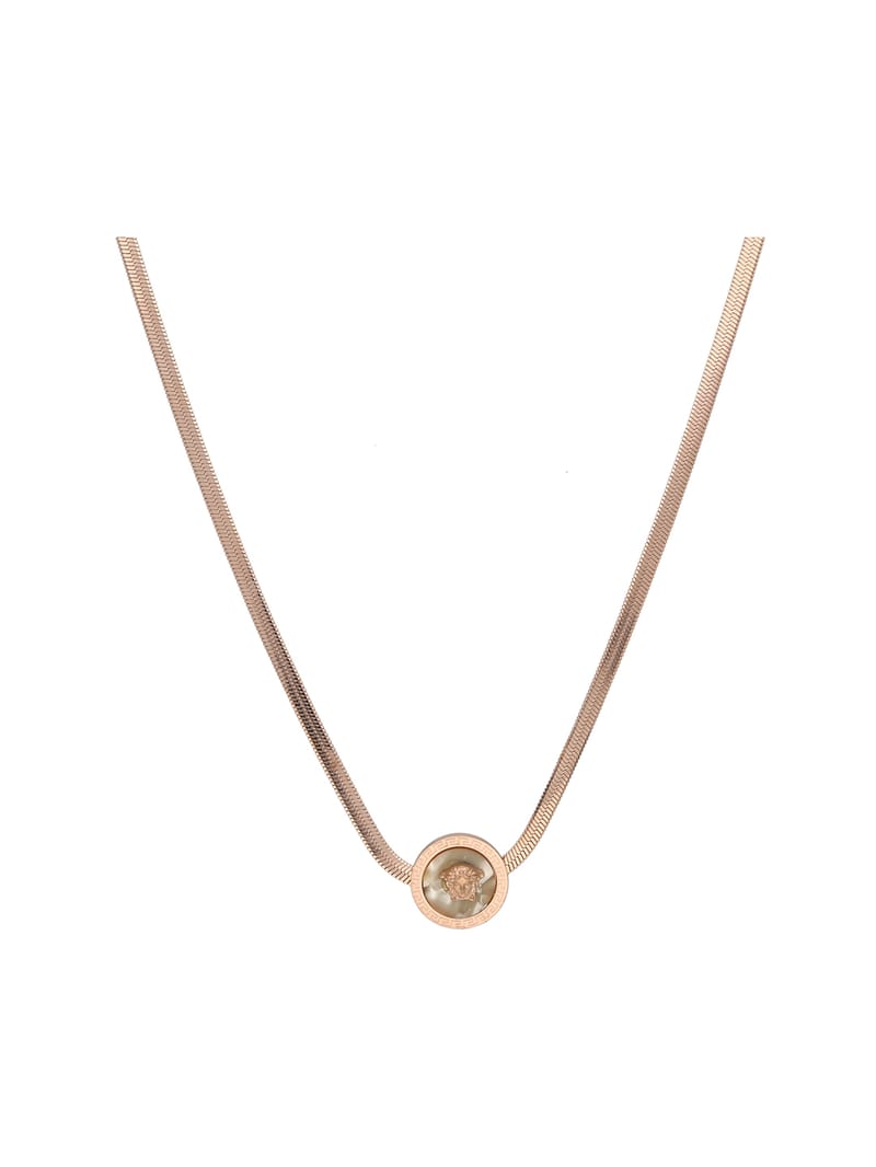 Western Pendant with Chain in Rose Gold finish - PN031_2