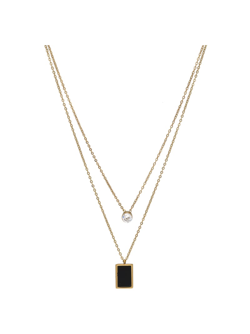 Western Pendant with Chain in Gold finish - PN032