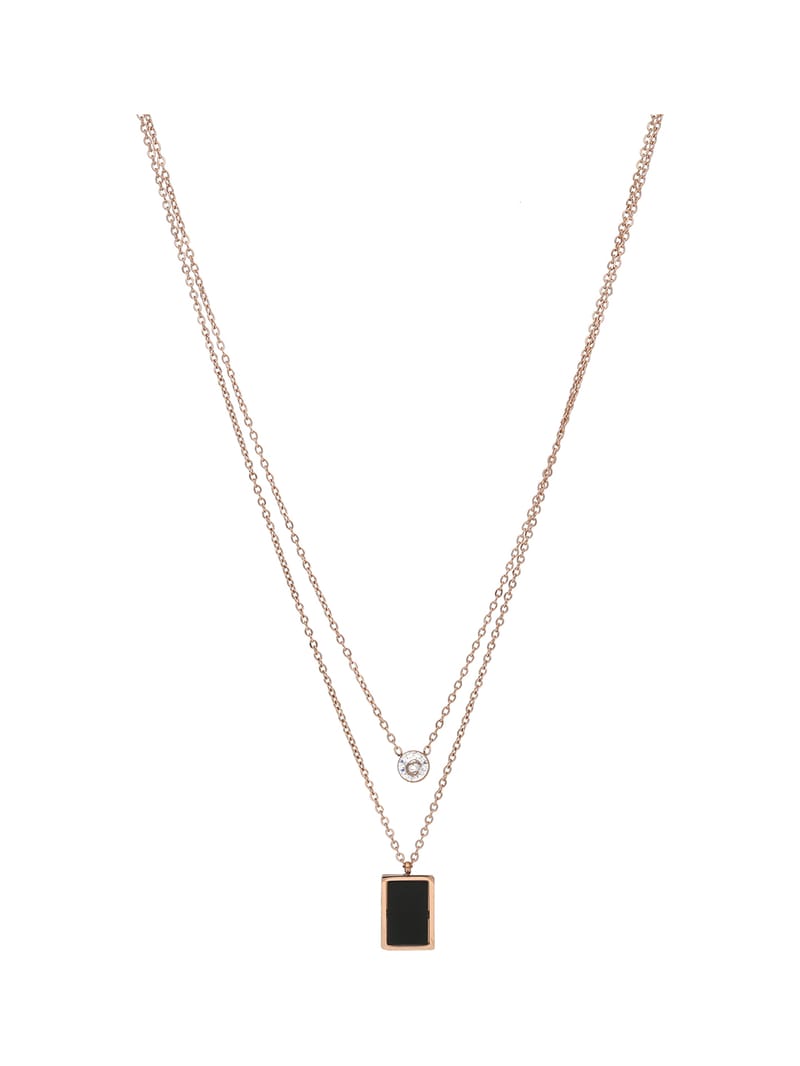 Western Pendant with Chain in Rose Gold finish - PN032_2