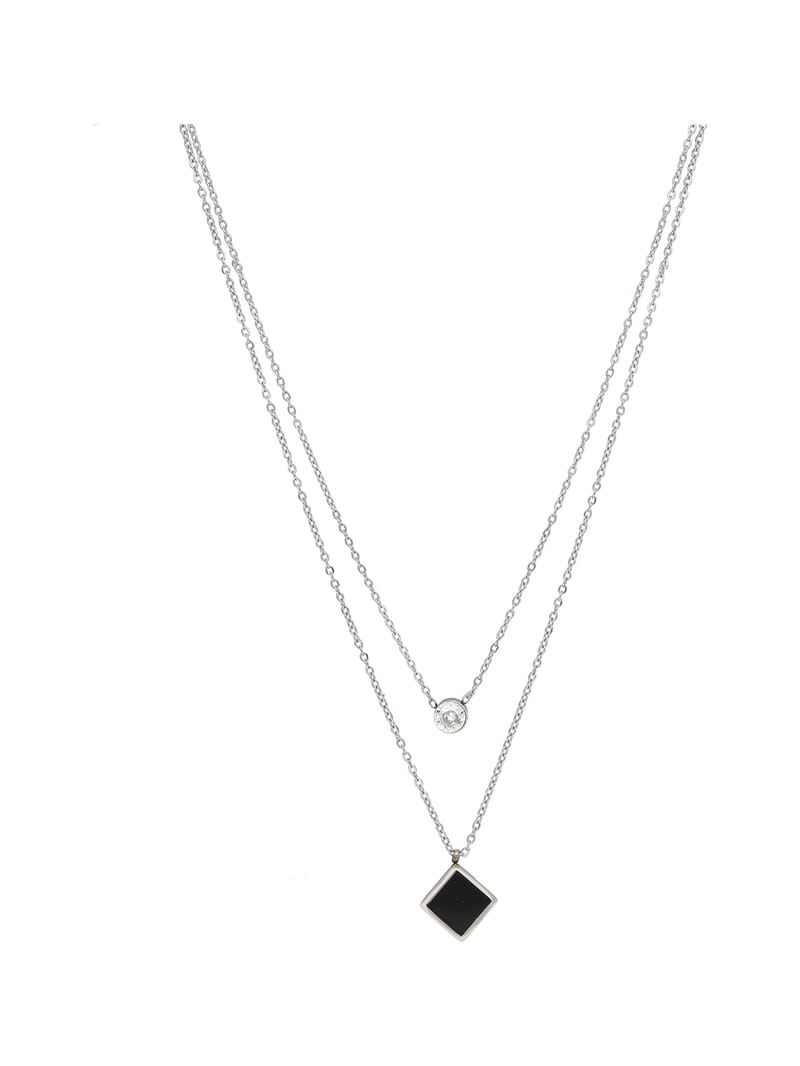 Western Pendant with Chain in Silver finish - PN033_1