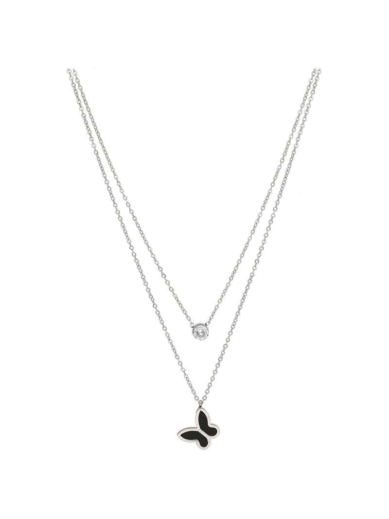 Western Pendant with Chain in Silver finish - PN034_1