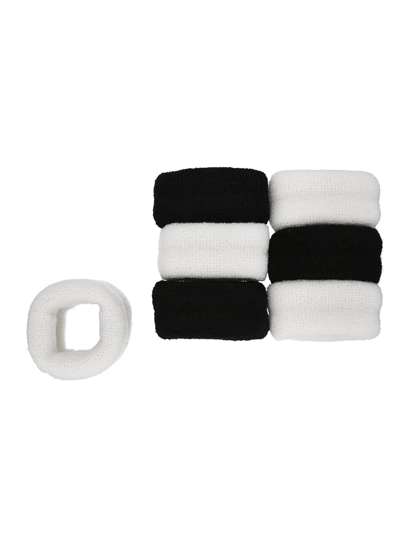 Plain Rubber Bands in Black & White color - RB4081
