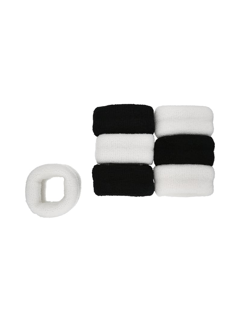 Plain Rubber Bands in Black & White color - RB3080