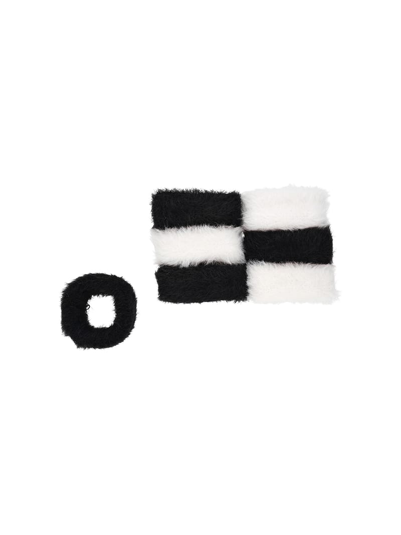 Plain Rubber Bands in Black & White color - RB3099