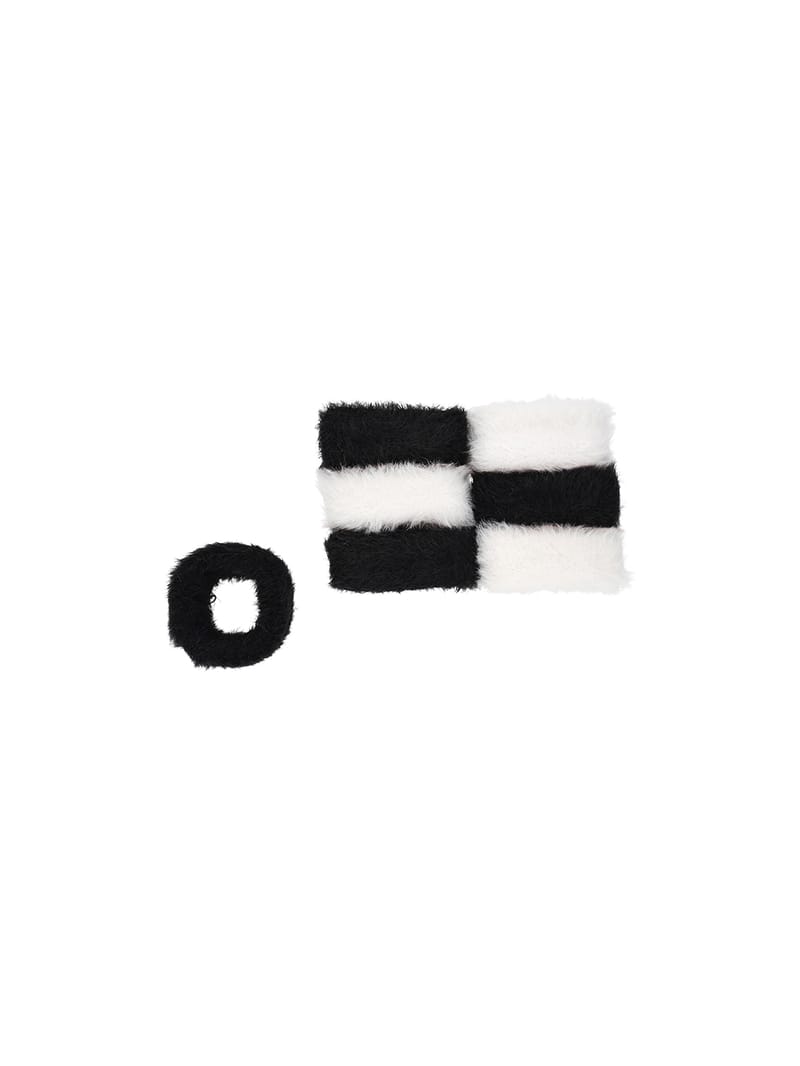 Plain Rubber Bands in Black & White color - RB2098