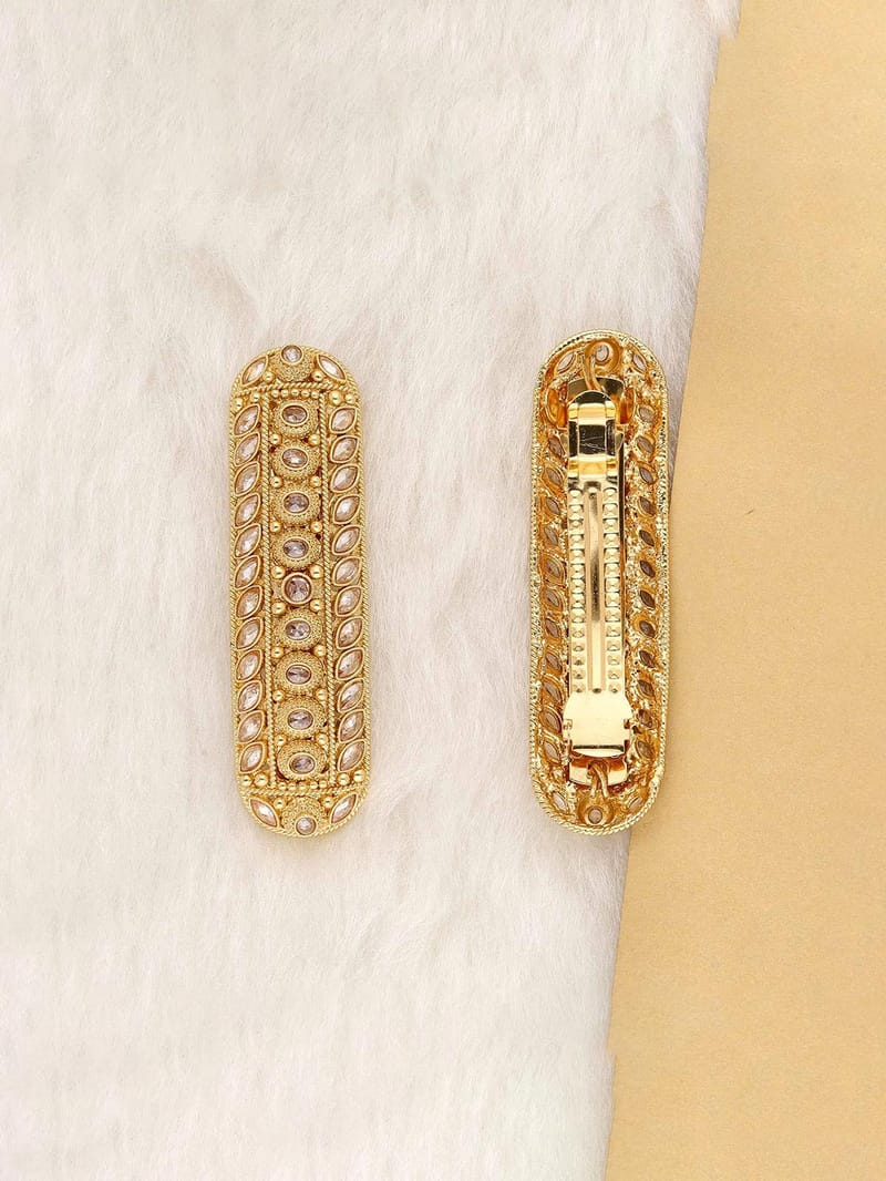 Reverse AD Hair Clip in Gold finish - HC0005